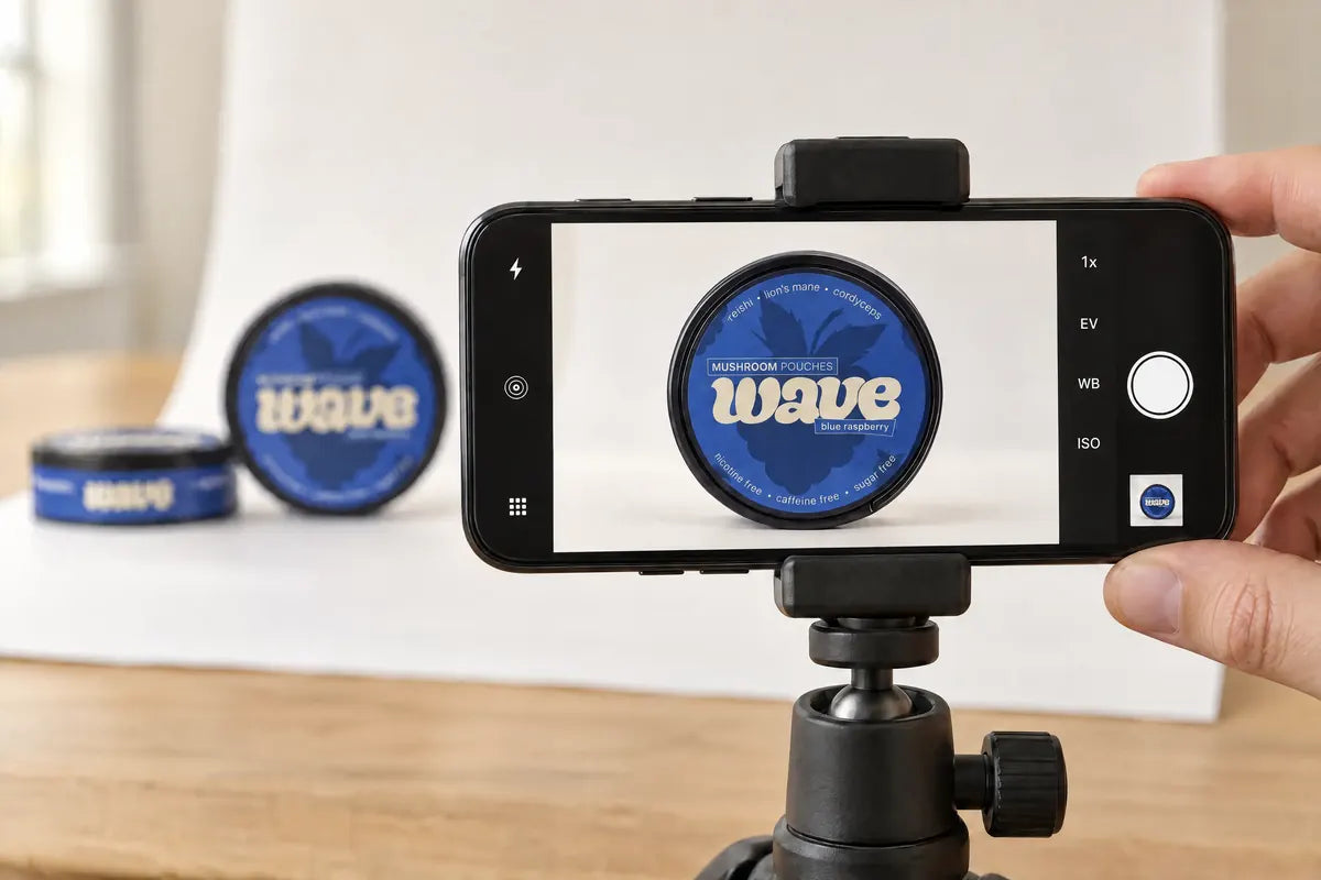 Een WAVE-blikje fotograferen met een telefoon